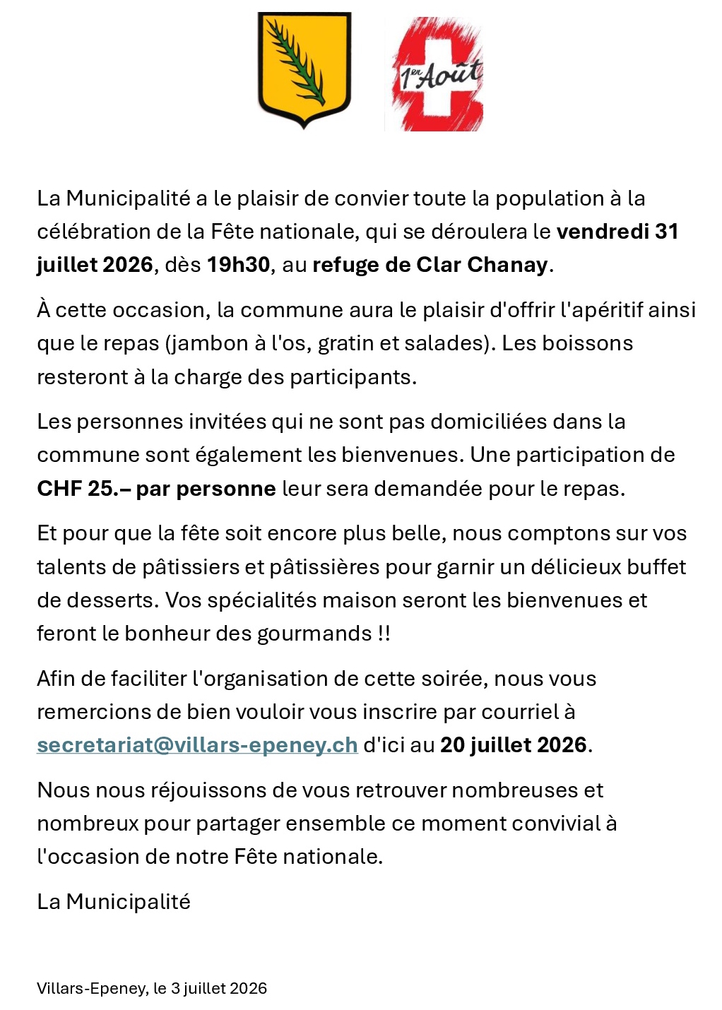 1er aoit 26